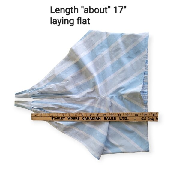 Staud Kai Striped Cotton Halter Top L Cropped Smocked V-Neck Sleeveless NWOT - Picture 12 of 14